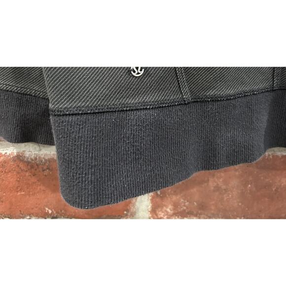 Lululemon Gray Black Mula Bundle Wrap Zip Jacket Womens Size 8 - Picture 8 of 9